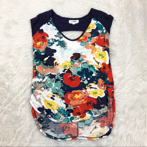 Anthropologie Tops - Porridge Multi Colored Floral Top